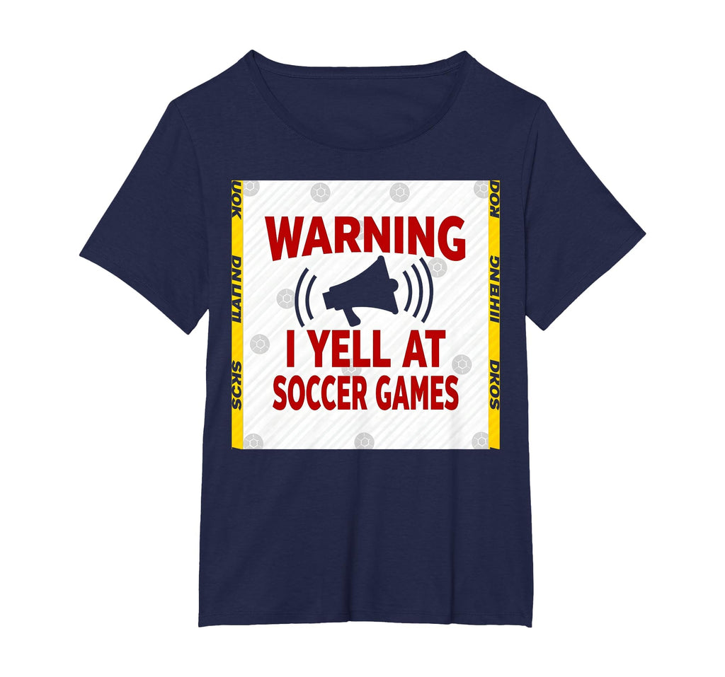 Warning I Yell Soccer Games T-Shirt - Streetwear Style Men Women