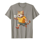 Dog Playing Soccer Football Puppy T-Shirt - Aesthetic Graphic for Adults