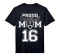Custom Proud Football Mother Number T-Shirt - Aesthetic Graphic for Adults