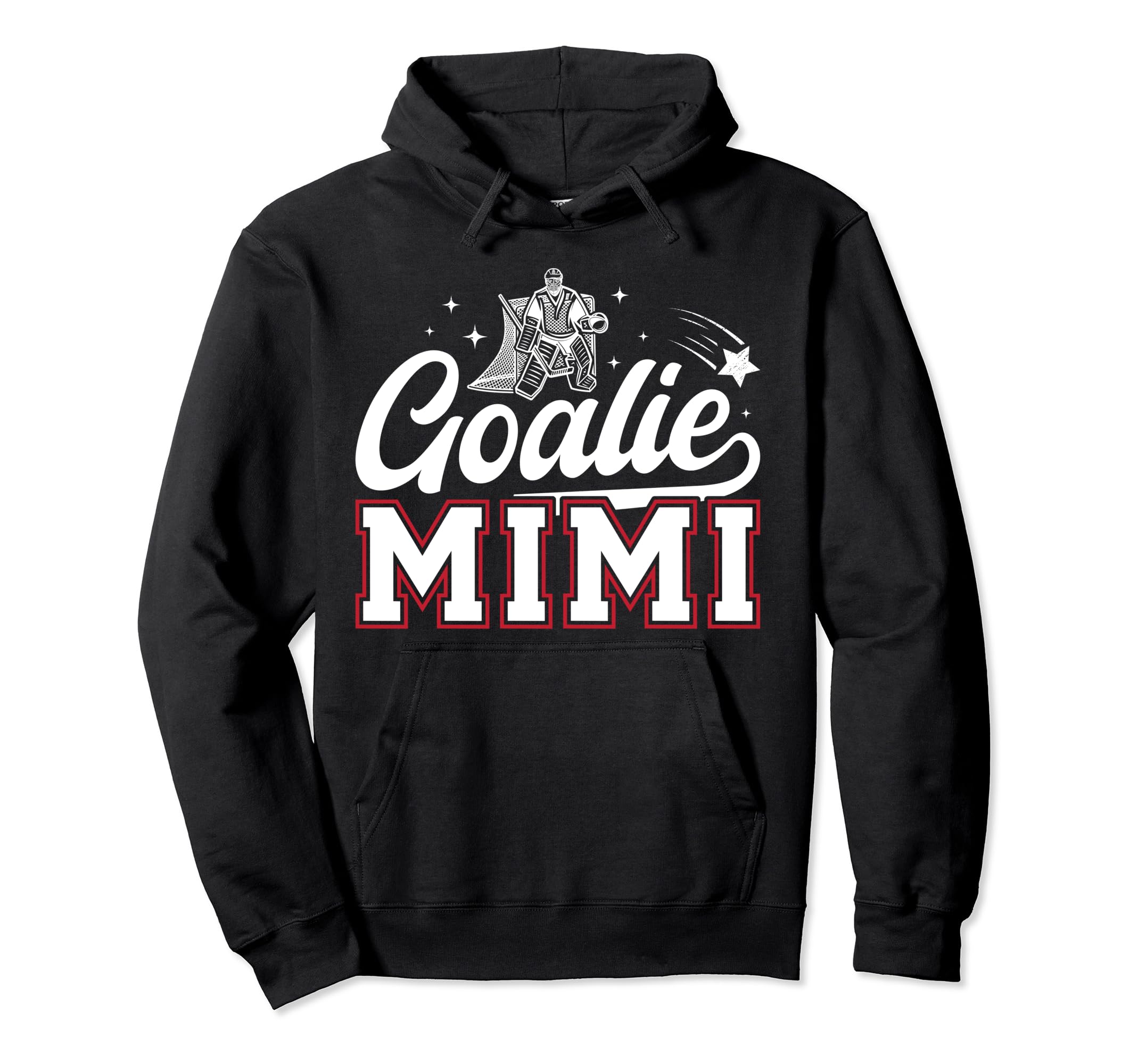 Ice Hockey Goalie Mimi Ice Hockey Hoodie - Custom Art Print for Adults