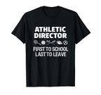 School Athletic Director Funny Sports T-Shirt - Unique Graphic for Adults