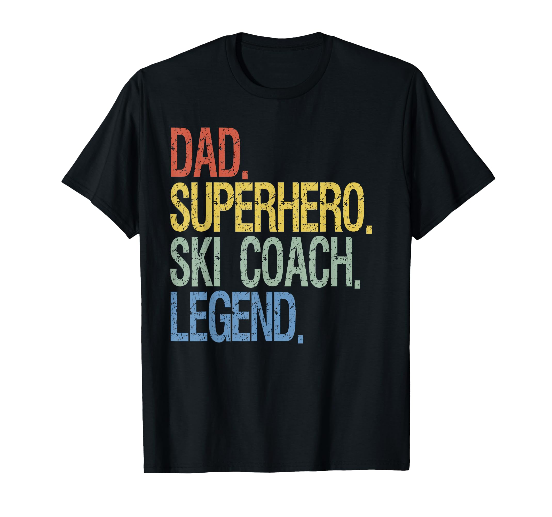 Dad Superhero Ski Coach Legend Sweatshirt - Trendy Graphic Unisex