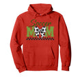 Groovy Soccer Mom Coquette Bow Soccer Hoodie - Graphic Print for Adults