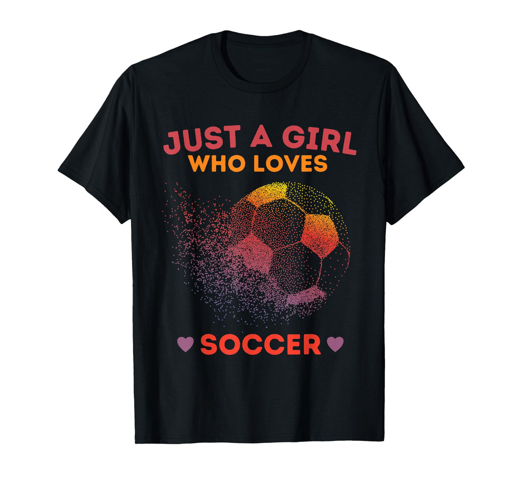 Just Who Loves Soccer T-Shirt - Custom Art Print Men Women