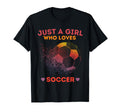 Just Who Loves Soccer T-Shirt - Custom Art Print Men Women