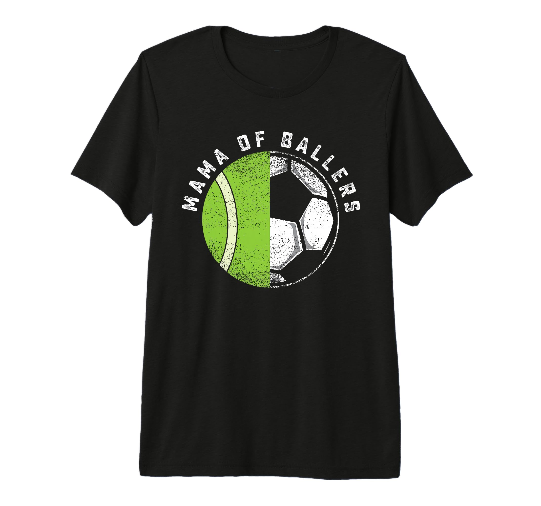 Mama Ballers Tennis Player Son Soccer T-Shirt - Trendy Graphic Men Women