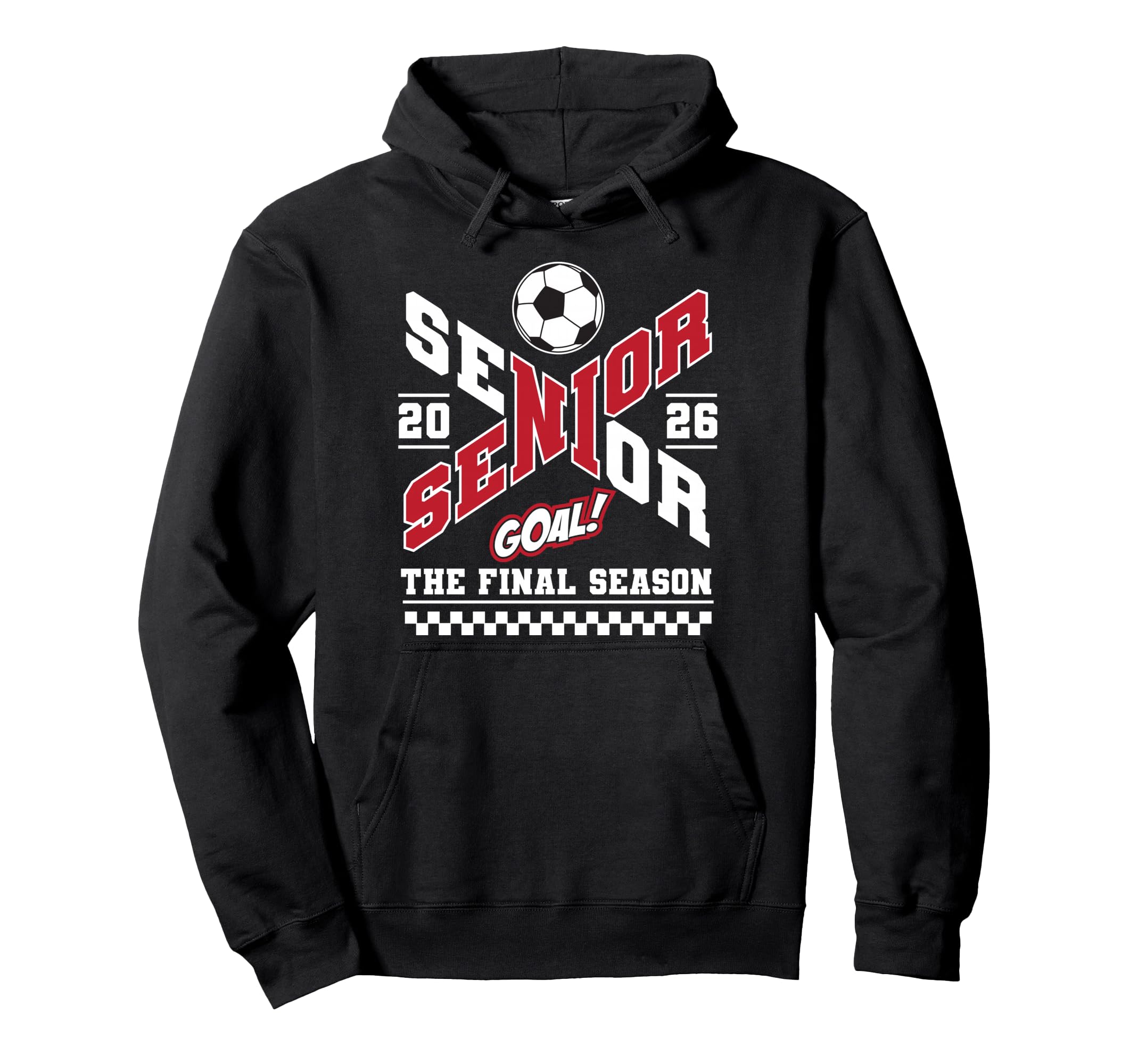 Senior 2026 Class 2026 Final Season Soccer Hoodie - Trendy Graphic Unisex