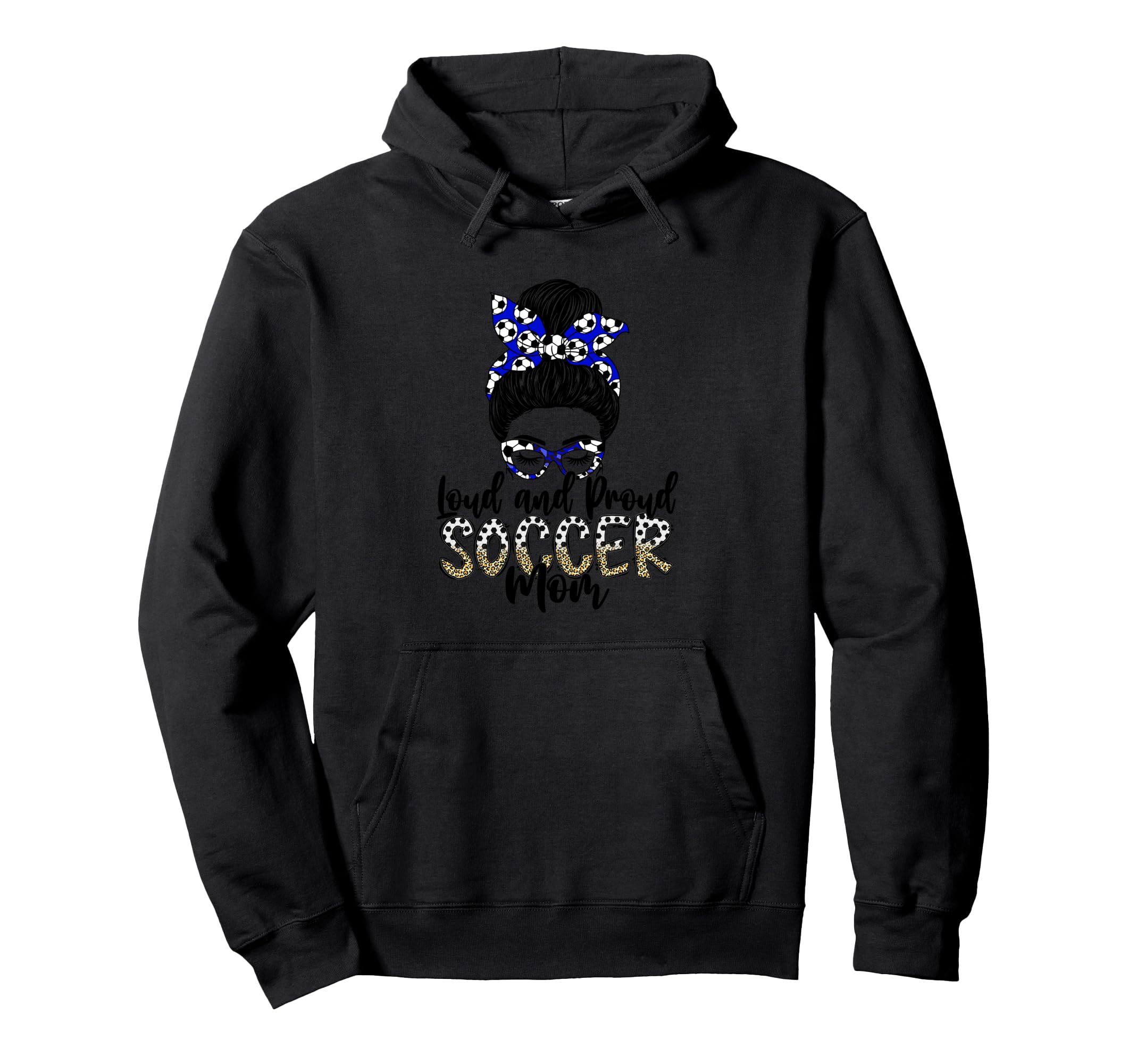 Loud And Proud Soccer Mom Stylish Hoodie - Unique Graphic for Adults