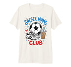 Soccer Moms Club Iced Coffee Cleats Sports T-Shirt - Unique Graphic Unisex