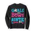 Goals Or Bows Auntie Loves You Sweatshirt - Graphic Print for Adults