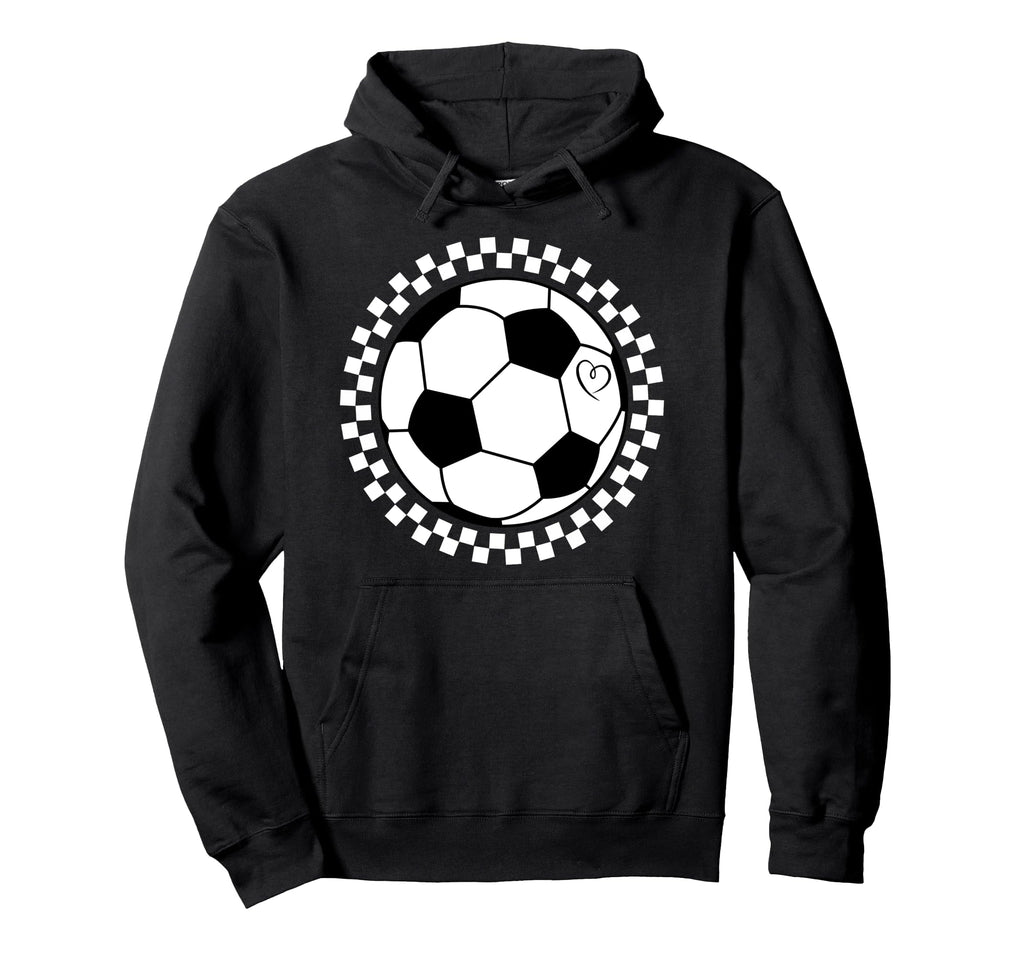 Groovy Soccer Womens Soccer Hoodie - Minimalist Print Unisex