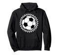 Groovy Soccer Womens Soccer Hoodie - Minimalist Print Unisex