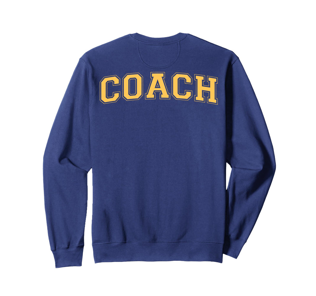 Coach Sports Trainer Yellow Back Sweatshirt - Streetwear Style Unisex