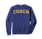 Coach Sports Trainer Yellow Back Sweatshirt - Streetwear Style Unisex