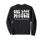 Groovy Soccer Senior Mom 2026 Soccer Sweatshirt - Graphic Print Unisex