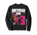 3Rd Birthday Soccer Dabbing 3 Years Old Sweatshirt - Trendy Graphic Unisex
