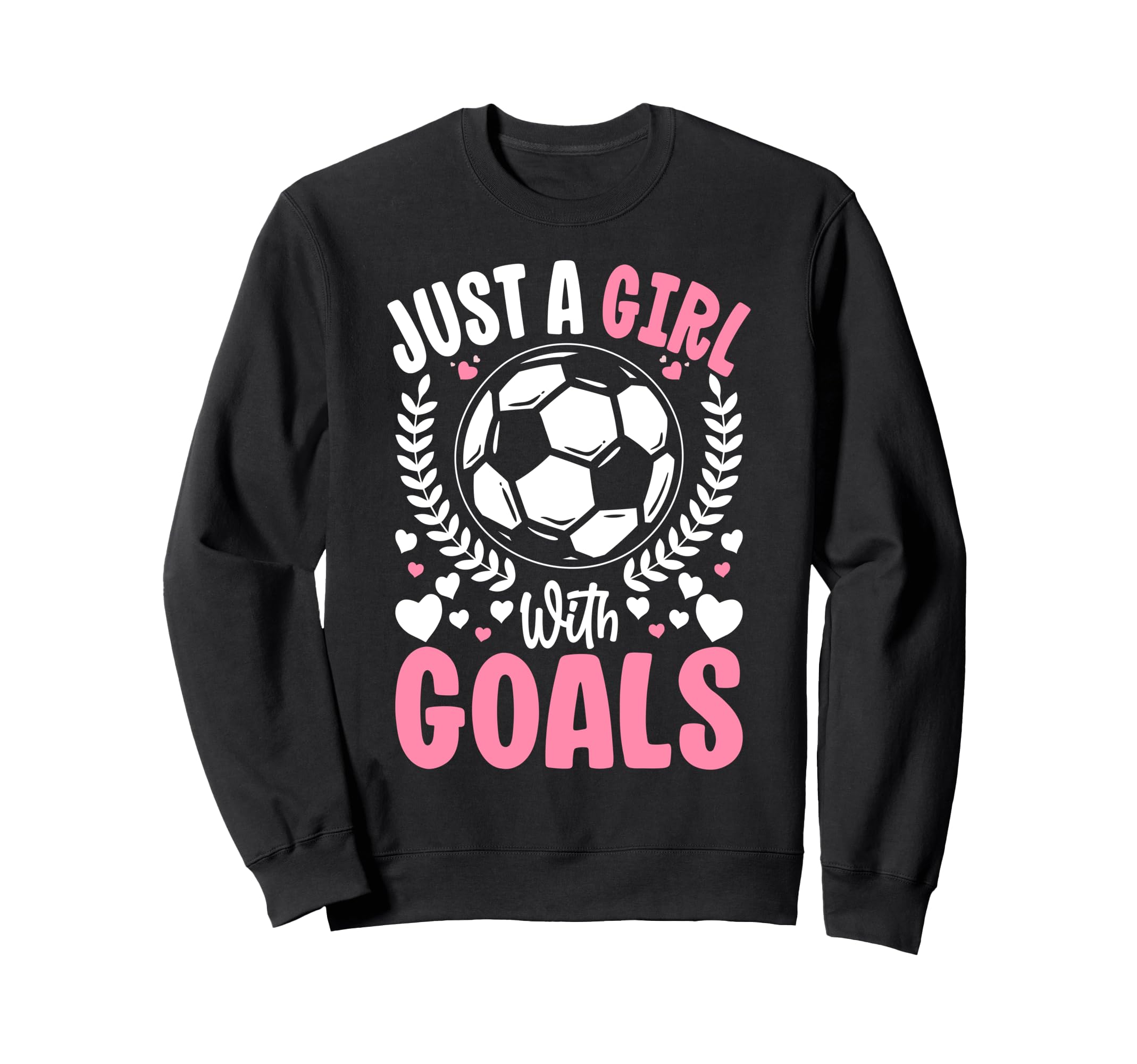 Just Goals Soccer Team Sport Goal Sweatshirt - Minimalist Print for Adults