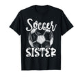 Soccer Sister Family Matching Team T-Shirt - Fun Novelty Design Men Women