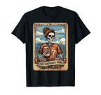 Football Mom Tarot Card Skeleton T-Shirt - Novelty Apparel Men Women