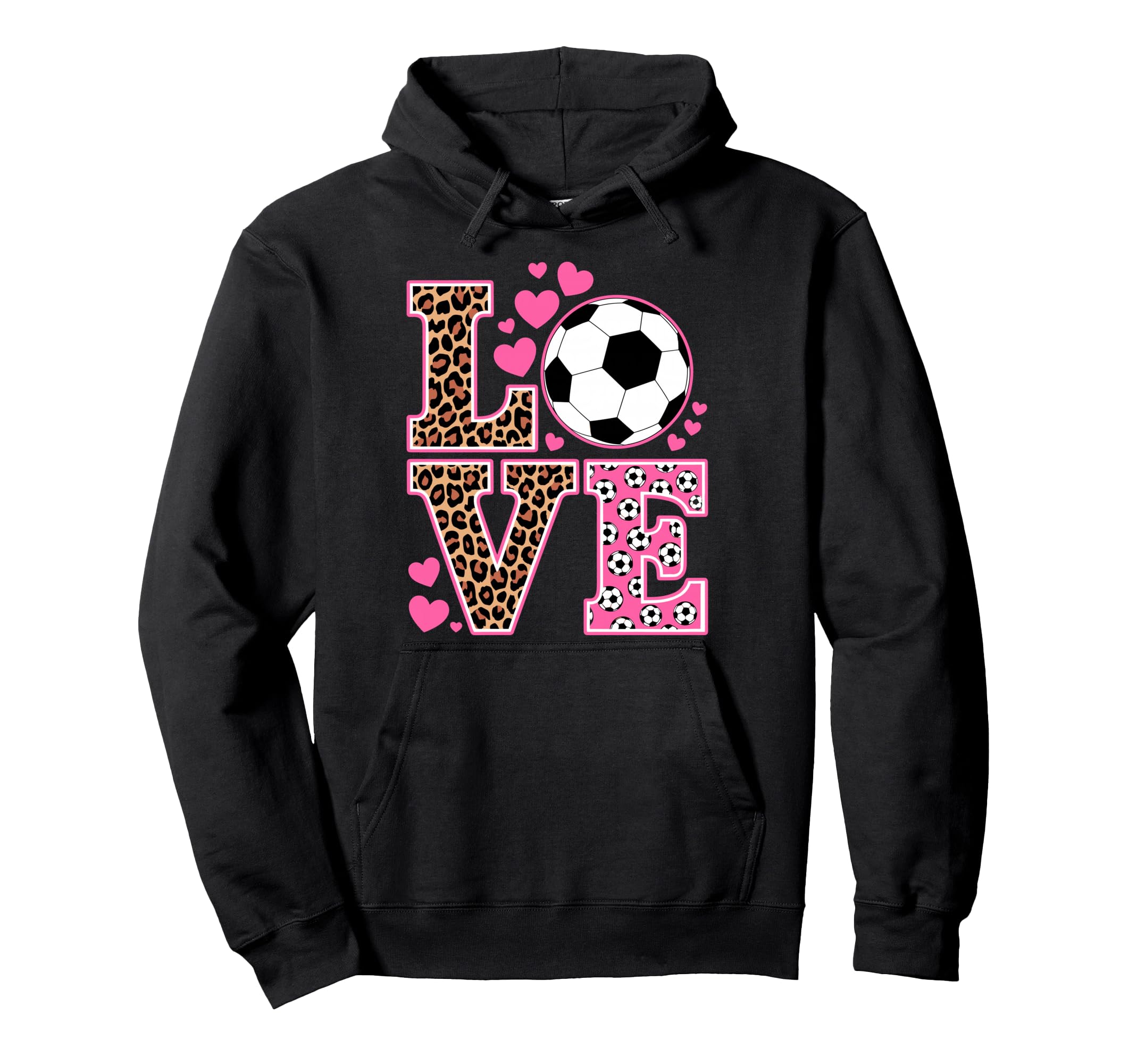 I Love Soccer Goalie Player Fan Game Hoodie - Unique Graphic for Adults