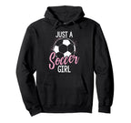 Just Soccer Hoodie - Aesthetic Graphic for Adults