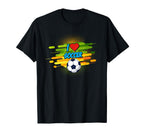 Funny Football I Love Soccer Team Sport T-Shirt - Unique Graphic Unisex