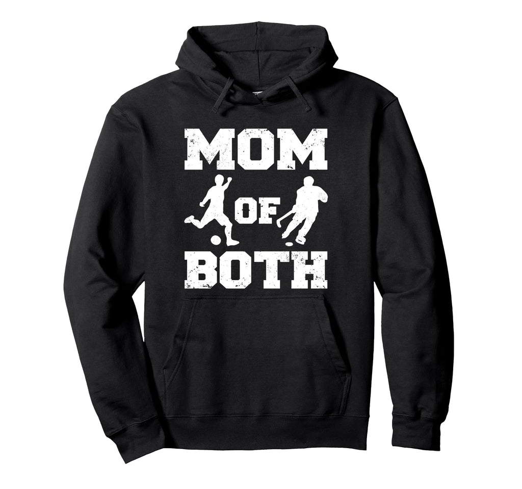Mom Both Funny Soccer Hockey Mom Hoodie - Aesthetic Graphic Unisex