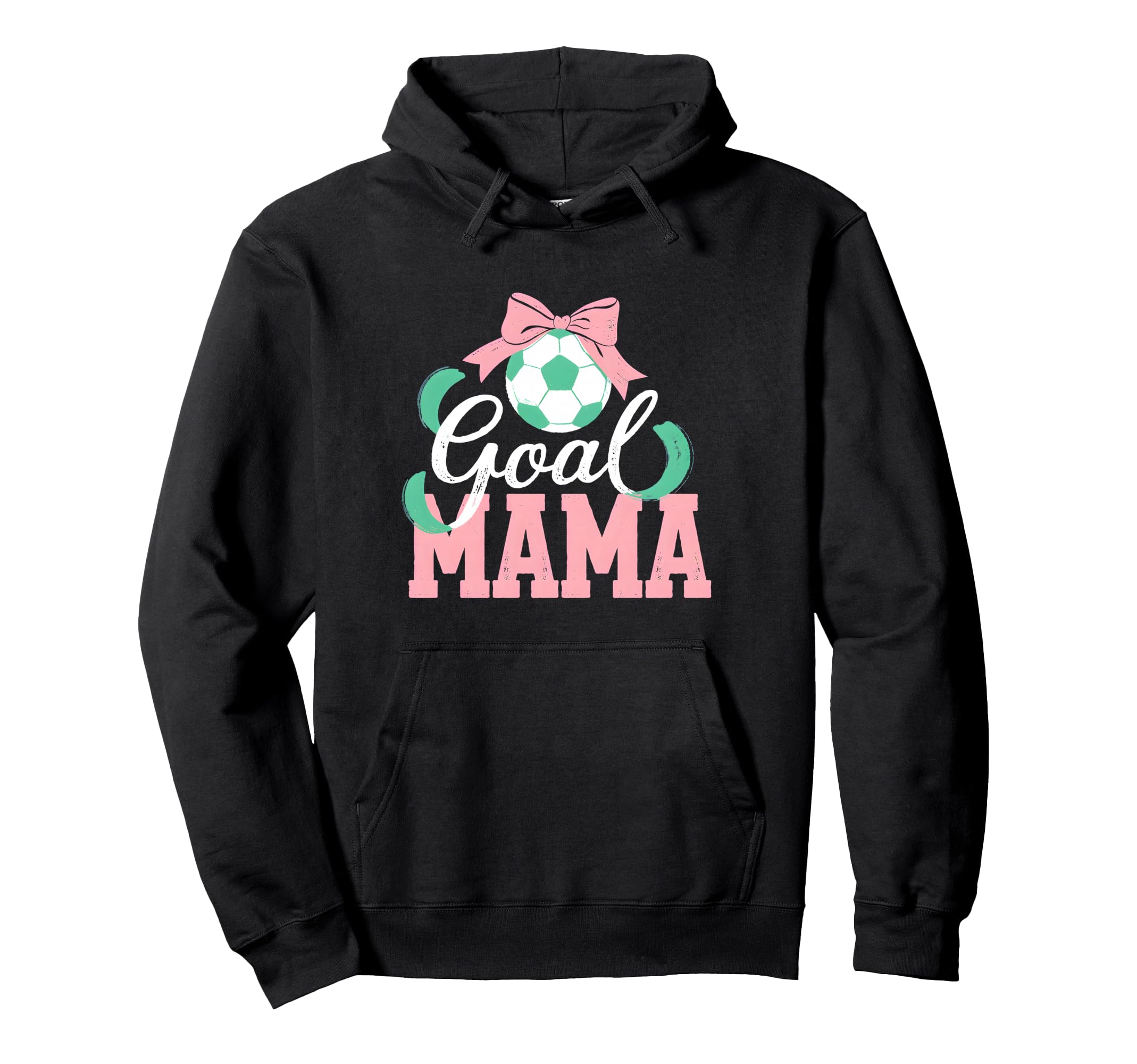 Goal Mama Soccer Bow Soccer Mom Pride Hoodie - Fun Novelty Design Unisex
