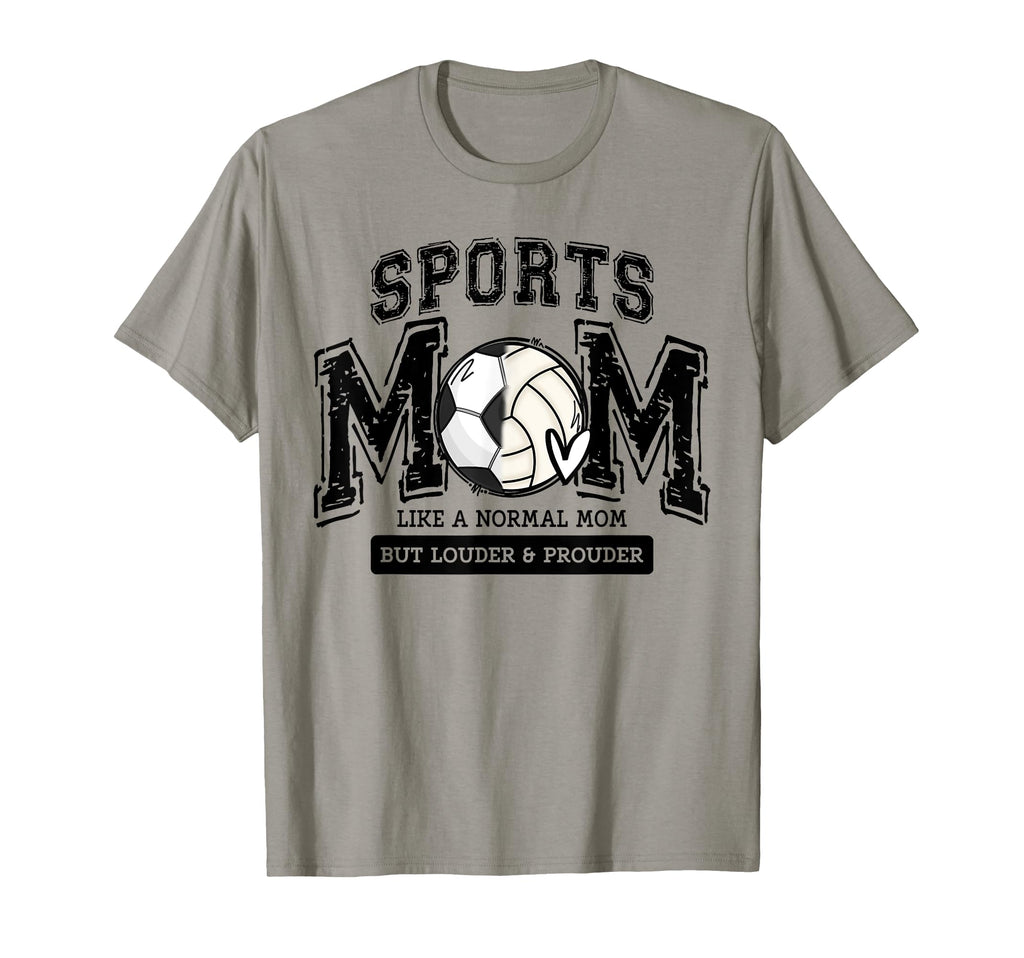 Soccer And Volleyball Mama Sports T-Shirt - Casual Everyday Wear Unisex
