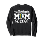 Volleyball Soccer Mom Ballers Soccer Sweatshirt - Custom Art Print Unisex