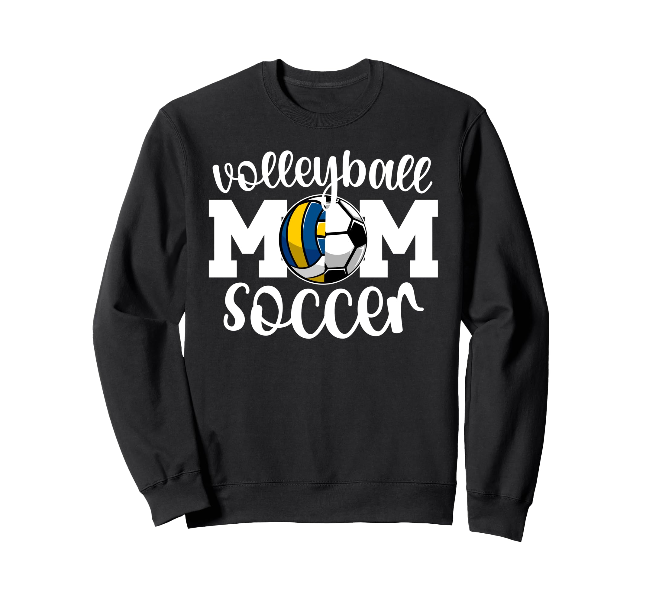 Volleyball Soccer Mom Ballers Soccer Sweatshirt - Custom Art Print Unisex