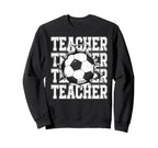 Soccer Teacher Cracked Wall Sweatshirt - Custom Art Print for Adults