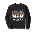 Funny Soccer Lover Leopard Pattern Sweatshirt - Graphic Print Men Women