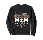 Funny Soccer Lover Leopard Pattern Sweatshirt - Graphic Print Men Women
