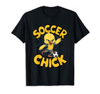 Soccer Chick Soccer Player Soccer T-Shirt - Unique Graphic Men Women