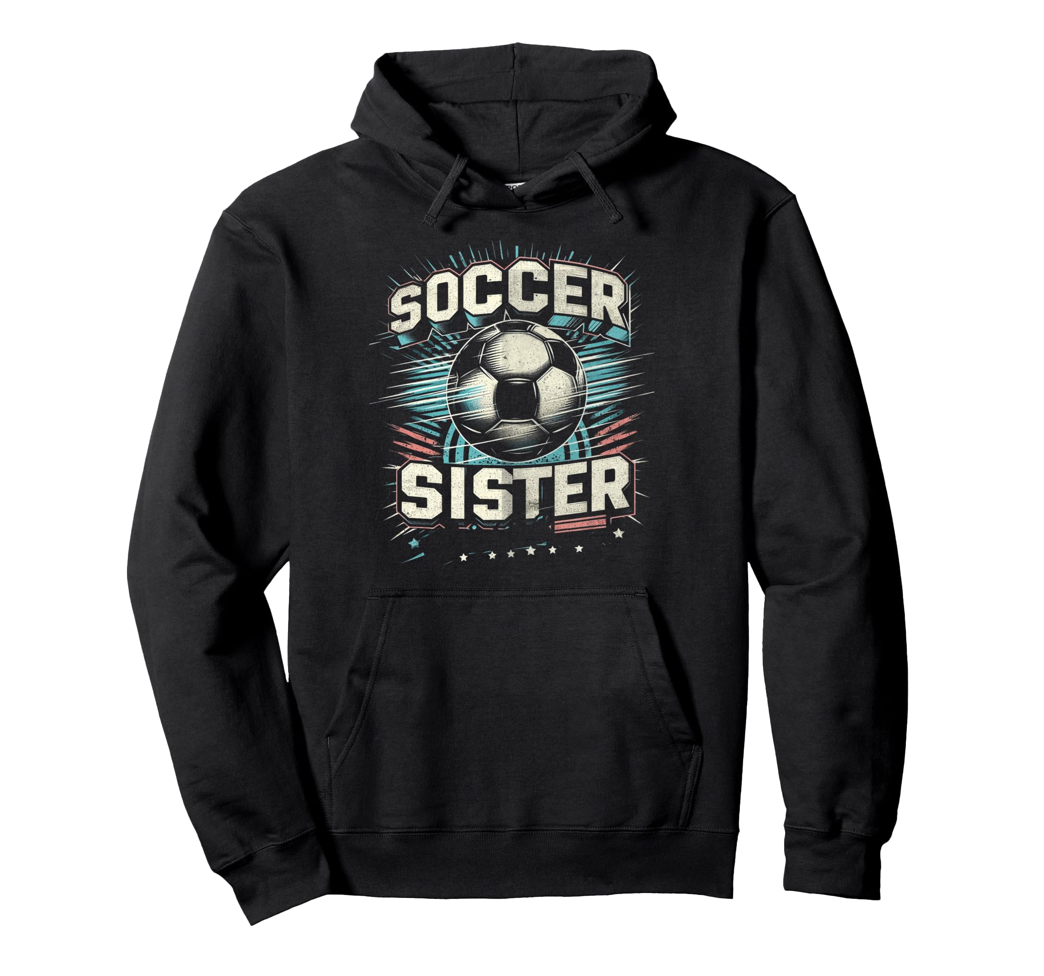 Soccer Sister Football Lover Gifts Hoodie - Streetwear Style Unisex