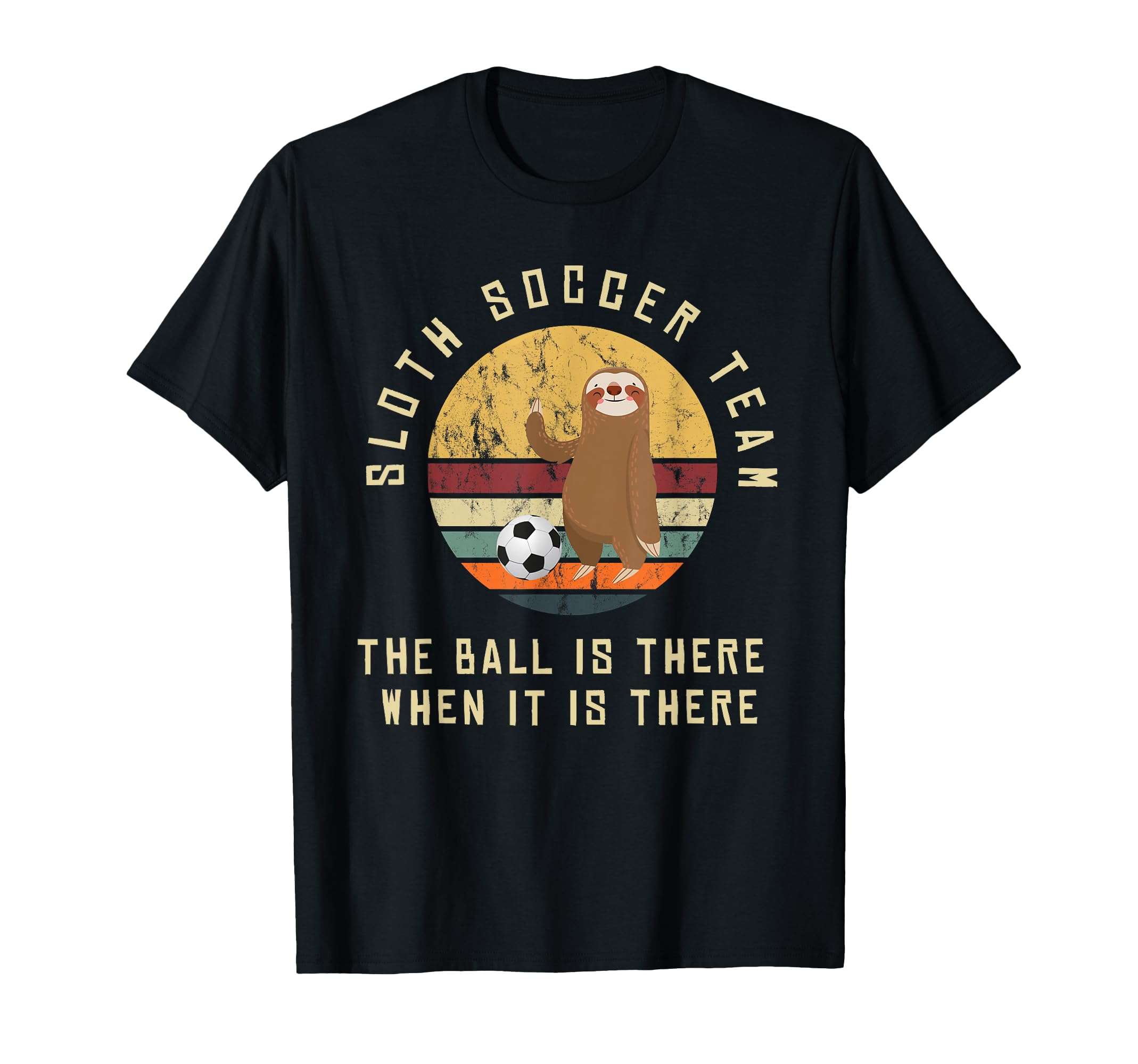 Sloth Soccer Team Outfit Soccer T-Shirt - Minimalist Print Men Women