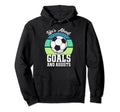 Lifes About Goals And Assists Mens Funny Hoodie - Aesthetic Graphic Unisex