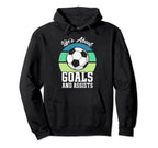 Lifes About Goals And Assists Mens Funny Hoodie - Aesthetic Graphic Unisex