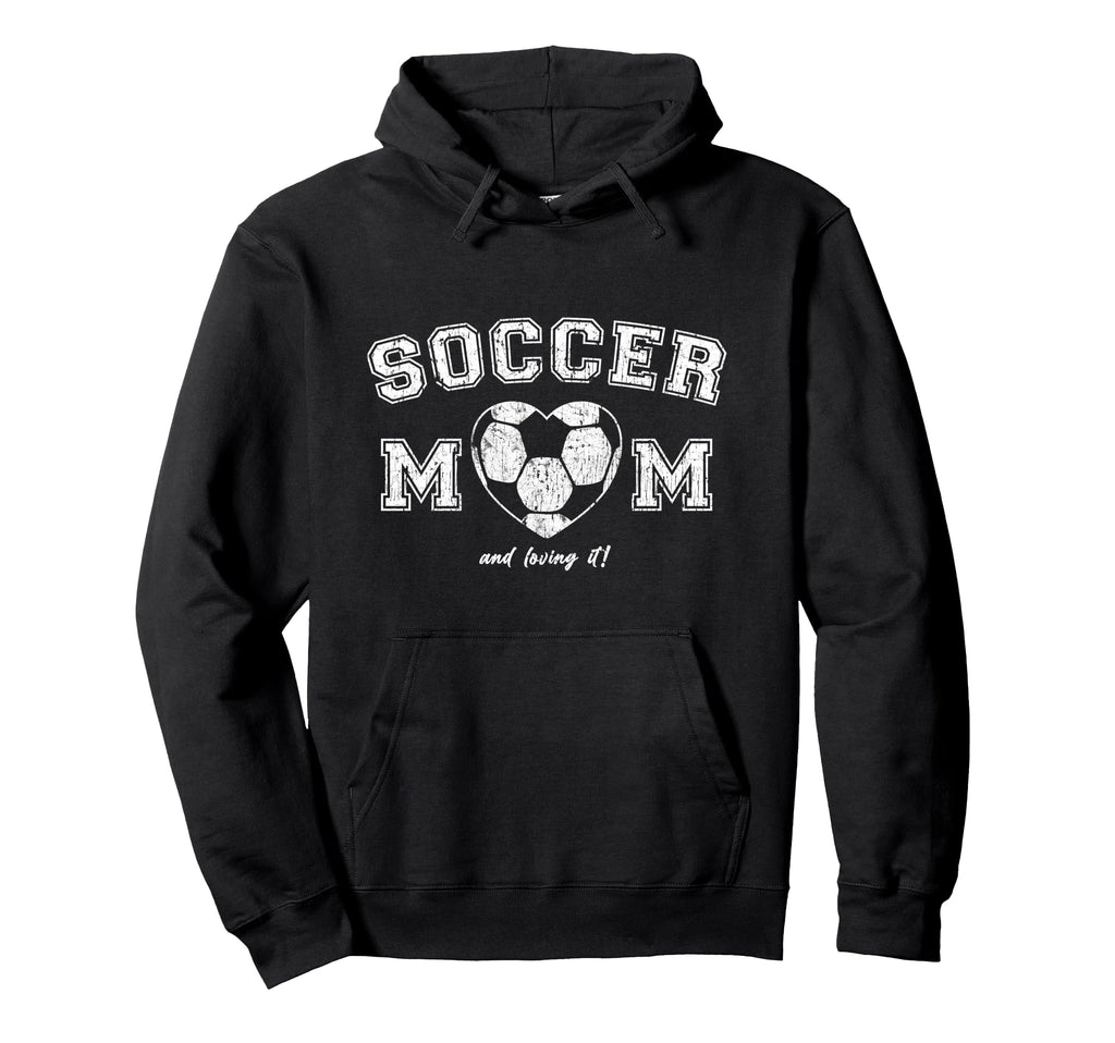 Soccer Mom Heart Casual Hoodie - Unique Graphic for Adults