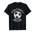 Yuba County Soccer Distressed 90S T-Shirt - Unique Graphic Men Women