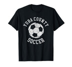 Yuba County Soccer Distressed 90S T-Shirt - Unique Graphic Men Women