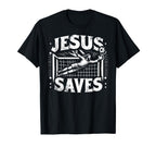 C J S Religious Christian Soccer Sweatshirt - Minimalist Print Men Women