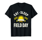 Eat Sleep Field Day Funny Sports Day T-Shirt - Trendy Graphic for Adults