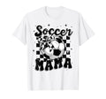 Soccer Mama Mother Mommy Preppy Soccer T-Shirt - Trendy Graphic Men Women