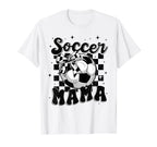 Soccer Mama Mother Mommy Preppy Soccer T-Shirt - Trendy Graphic Men Women