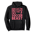Soccer Art Teen Goalie Soccer Player Hoodie - Graphic Print for Adults