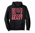 Soccer Art Teen Goalie Soccer Player Hoodie - Graphic Print for Adults