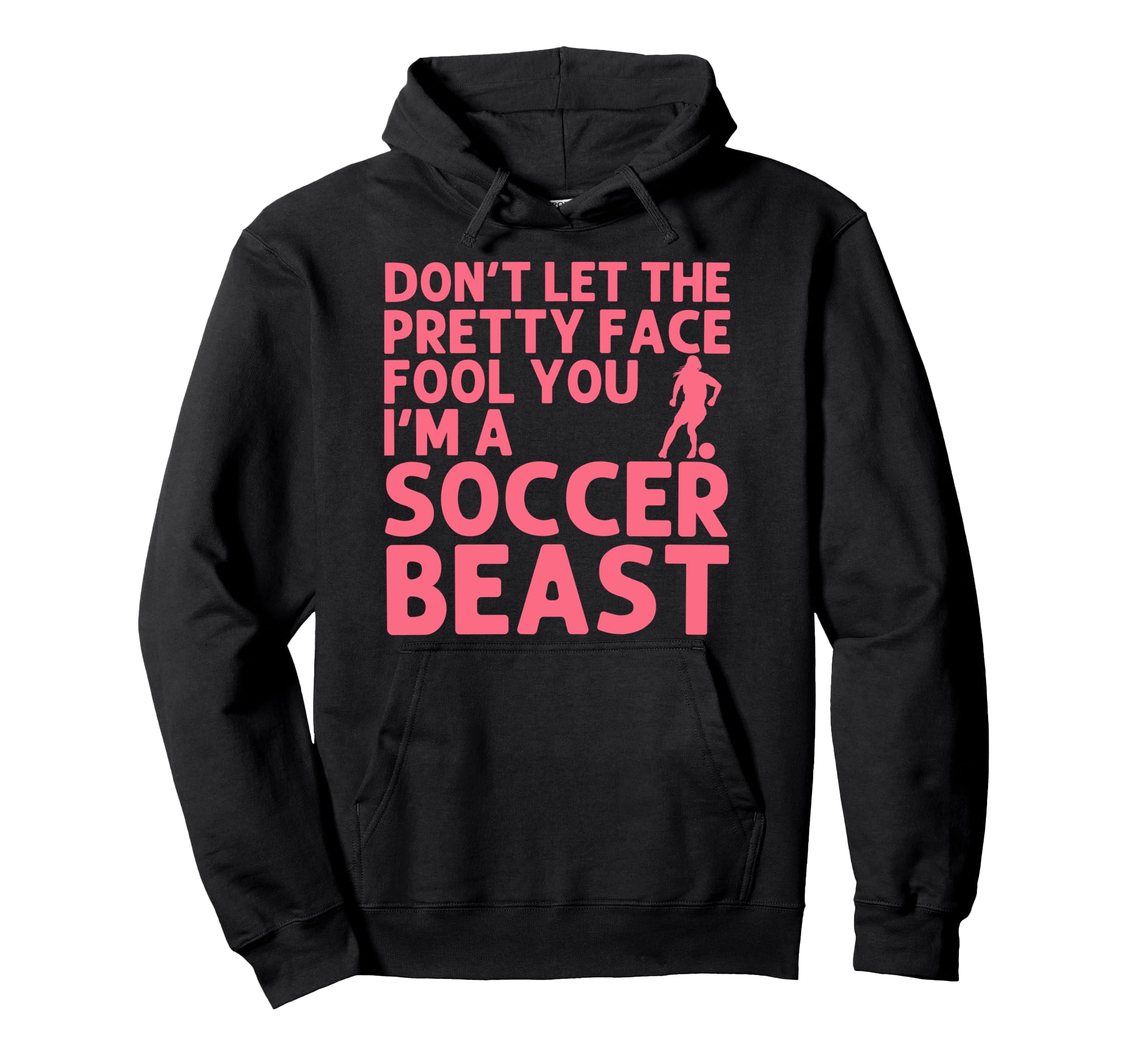 Soccer Art Teen Goalie Soccer Player Hoodie - Graphic Print for Adults