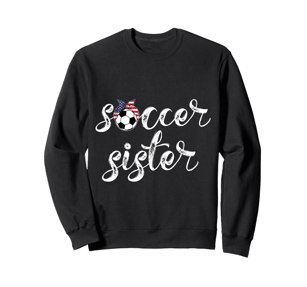 Womens Soccer Player Bandana Ball Sweatshirt - Aesthetic Graphic Men Women